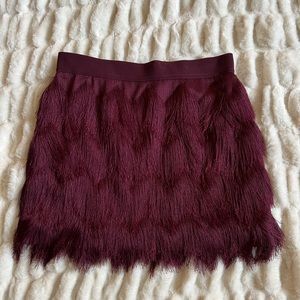 BCBGMAXAZRIA Fringe skirt